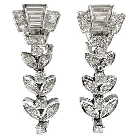 white gold chanel earrings